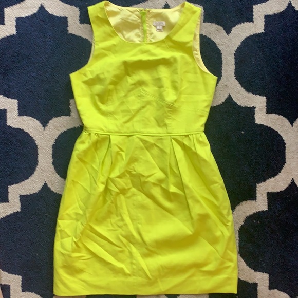 J crew 6 bright green dress - Picture 7 of 10